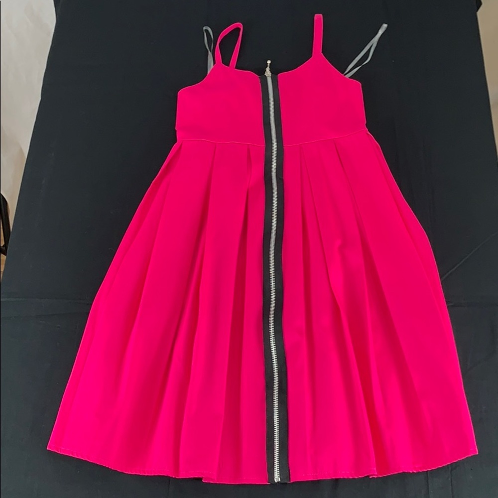 LA BELLE Fuchsia Just Kidding Cotton Dress Size 12